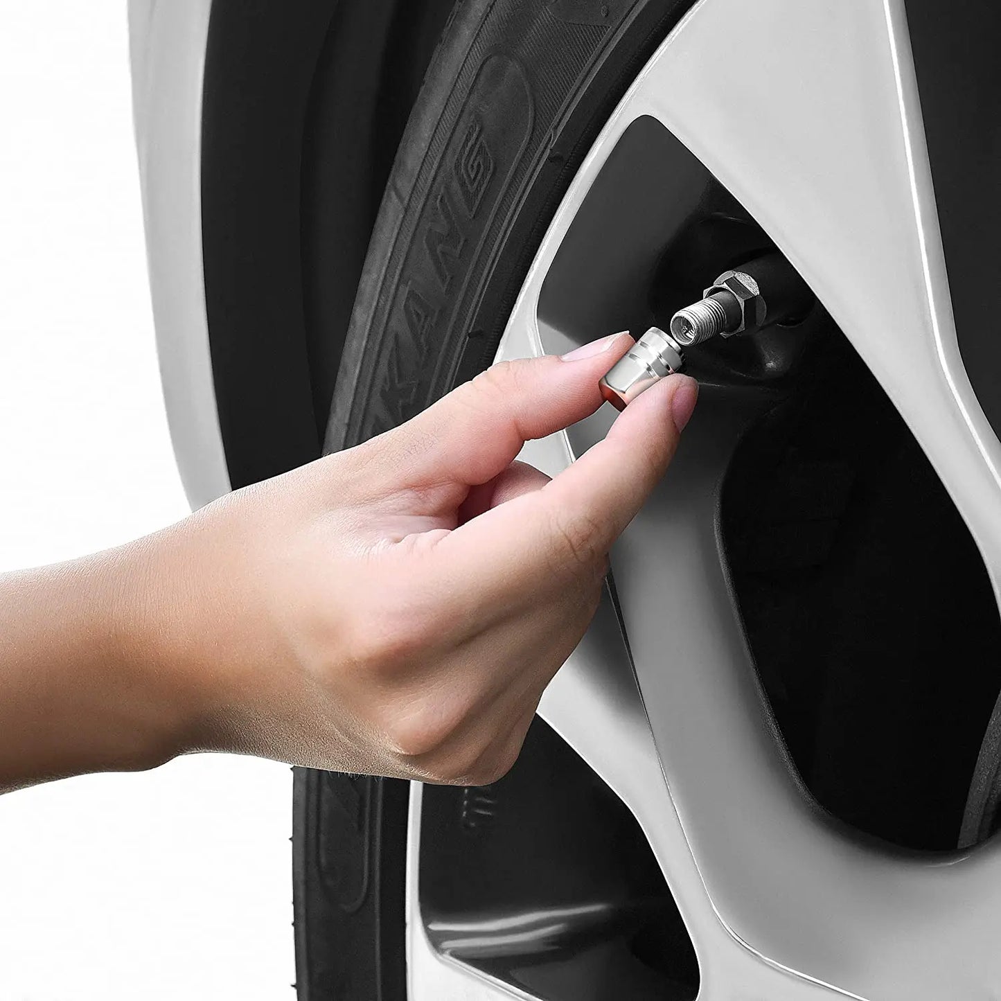 AUTCOAT Aluminum Alloy Car Wheel Tire Valve