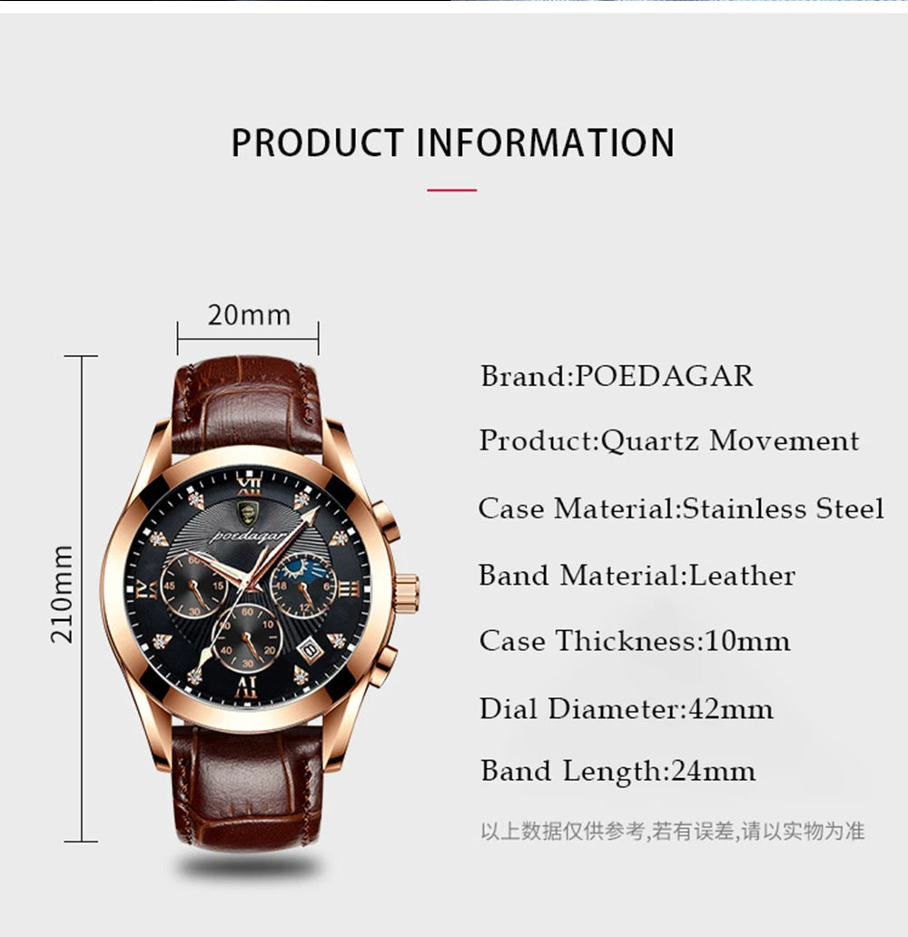 POEDAGAR Men Watch