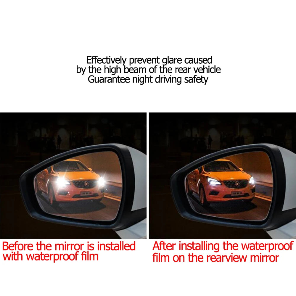 Car Rainproof Clear Film Rearview2 Pcs