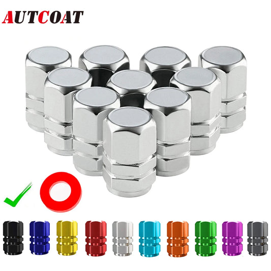 AUTCOAT Aluminum Alloy Car Wheel Tire Valve