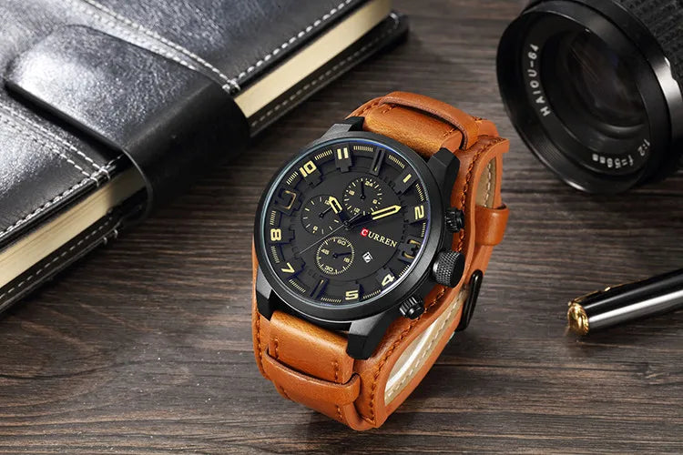 New CURREN Top Brand Luxury Mens Watches