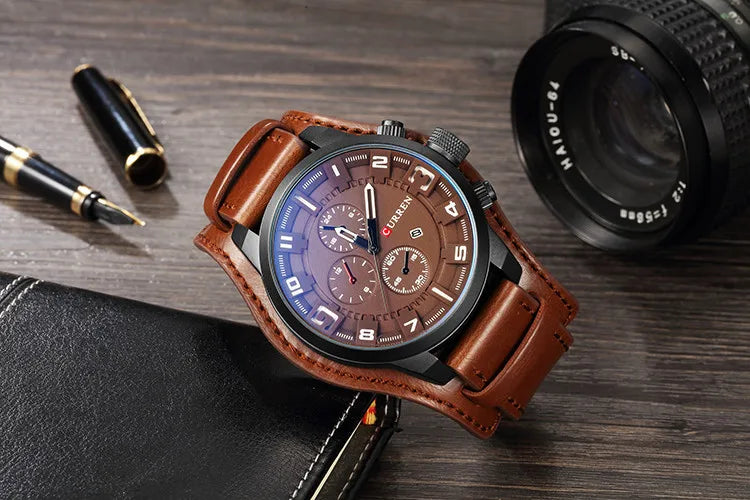 New CURREN Top Brand Luxury Mens Watches