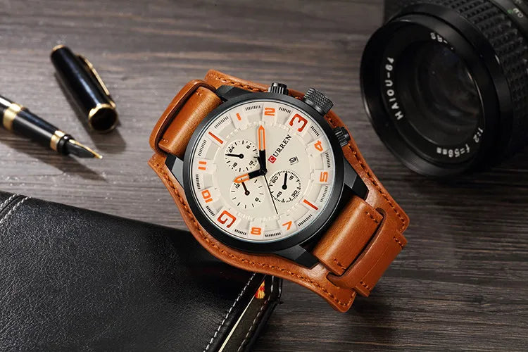 New CURREN Top Brand Luxury Mens Watches