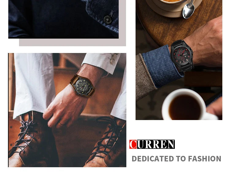 New CURREN Top Brand Luxury Mens Watches