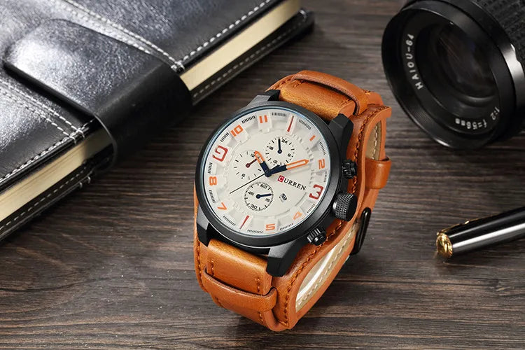 New CURREN Top Brand Luxury Mens Watches