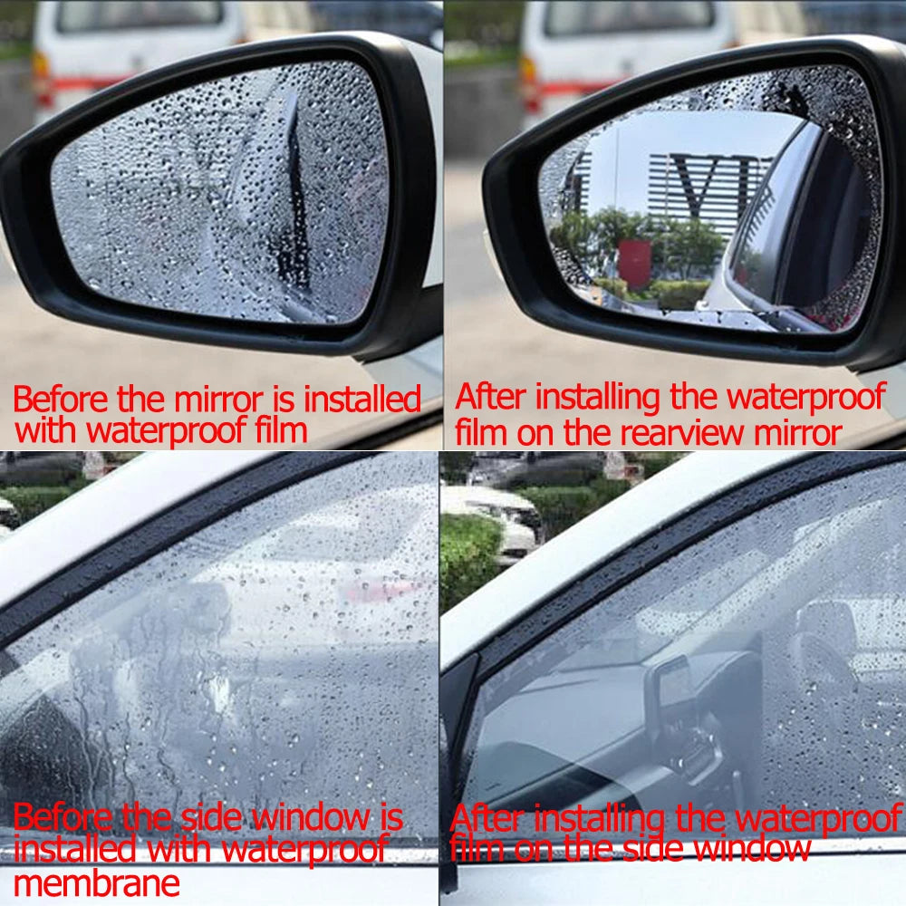 Car Rainproof Clear Film Rearview2 Pcs