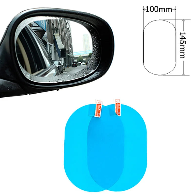 Car Rainproof Clear Film Rearview2 Pcs