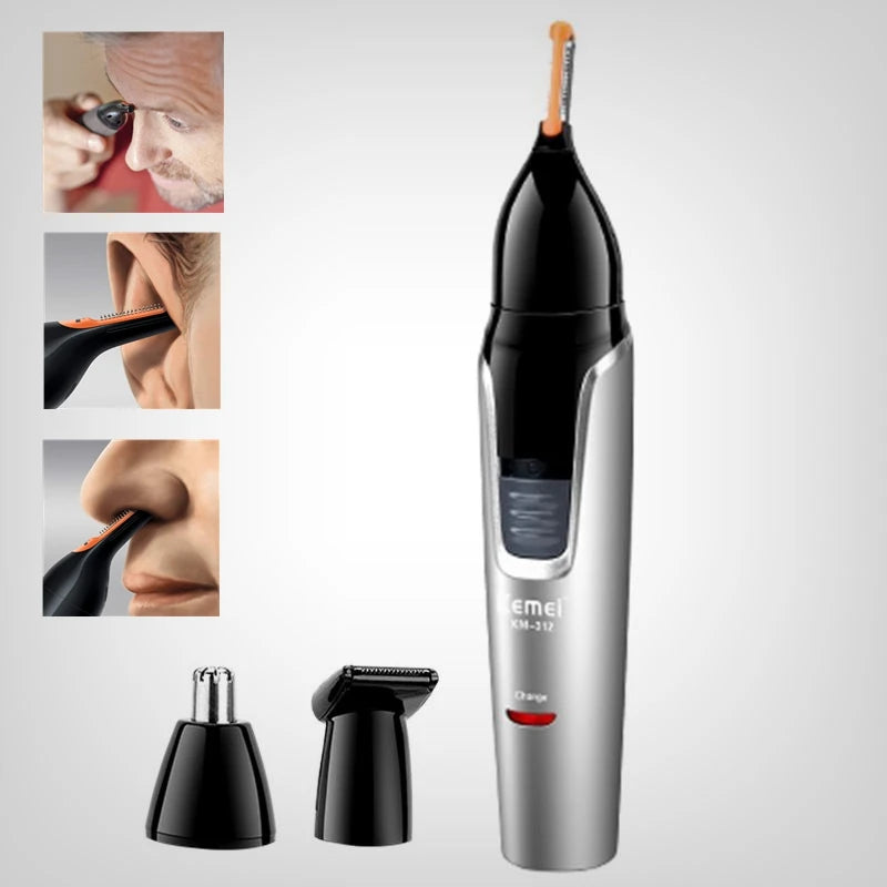 Nose hair trimmer rechargeable for nose and ear hair removal