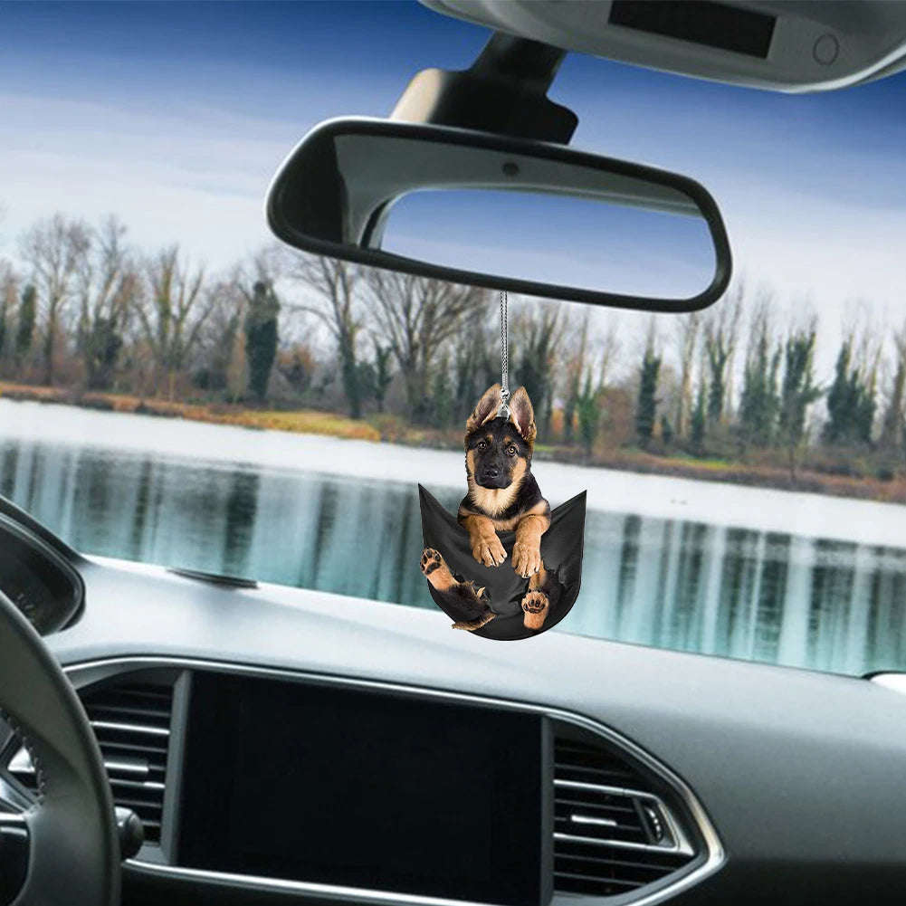 Car Pendant Practical Interior Ornament Hanging Mini Puppy Shape