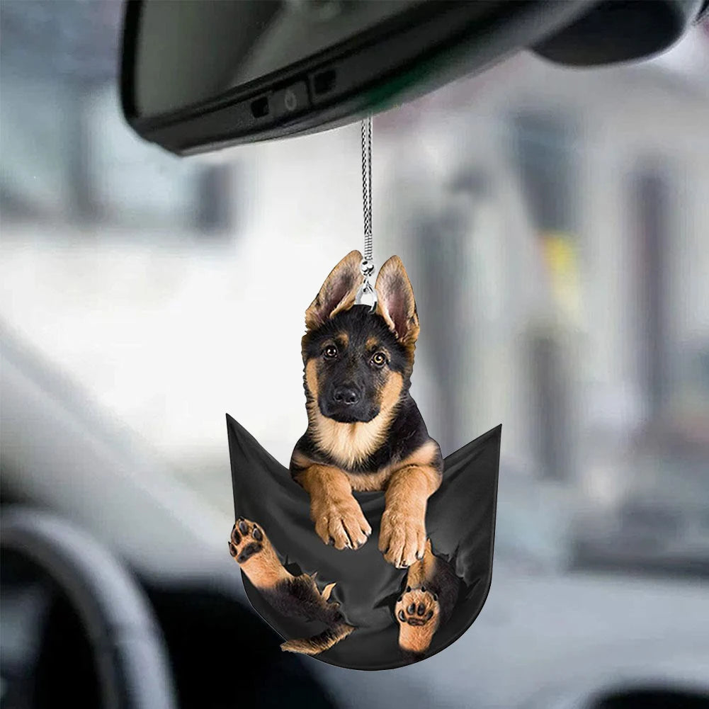 Car Pendant Practical Interior Ornament Hanging Mini Puppy Shape