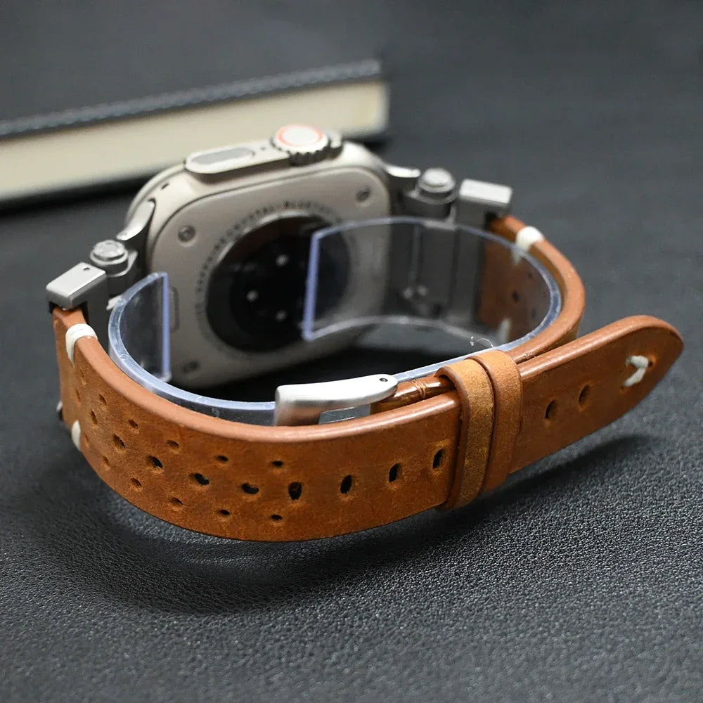 Luxury Leather Band for Apple Watch