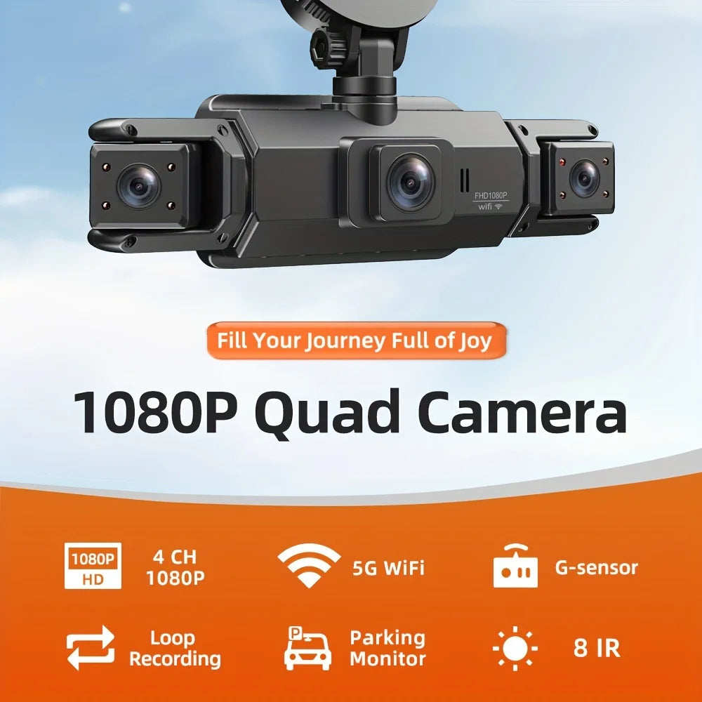 Car Dash Cam with GPS Night Vision