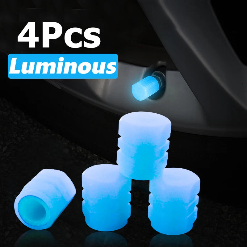 Luminous Valve Caps Fluorescent