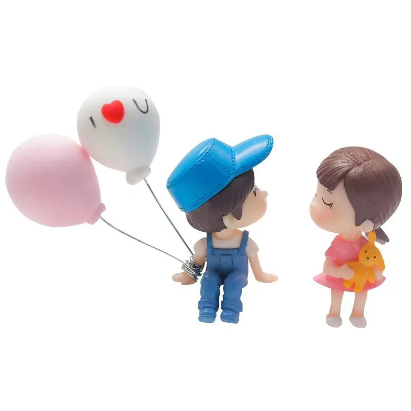 Cute Cartoon Couples Car Decoration