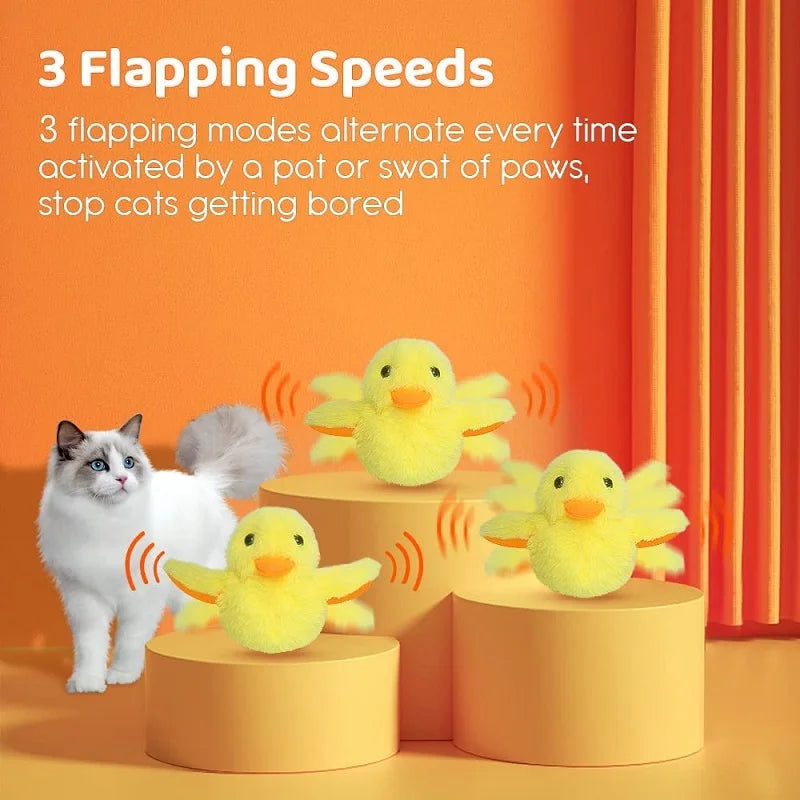 Flapping Duck Cat Toys Interactive Electric Bird Toys