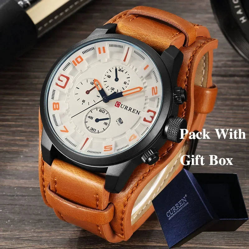 New CURREN Top Brand Luxury Mens Watches