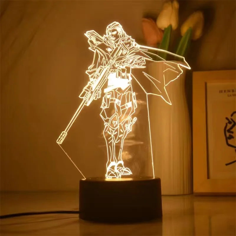 Valorant Figure 3D LED Night Lamp