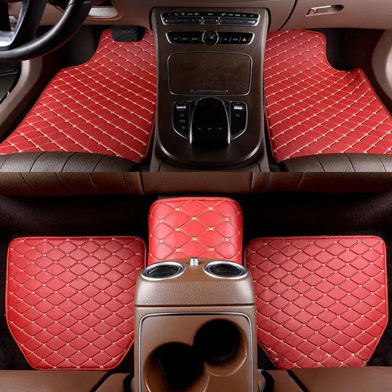 Waterproof Leather Car Floor Mats 5 pcs