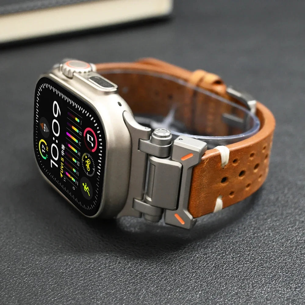 Luxury Leather Band for Apple Watch