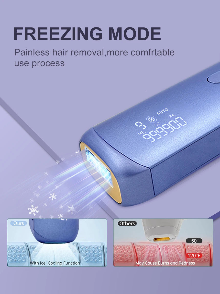 Cooling Laser Hair Removal 3-in-1 IPL Epilator