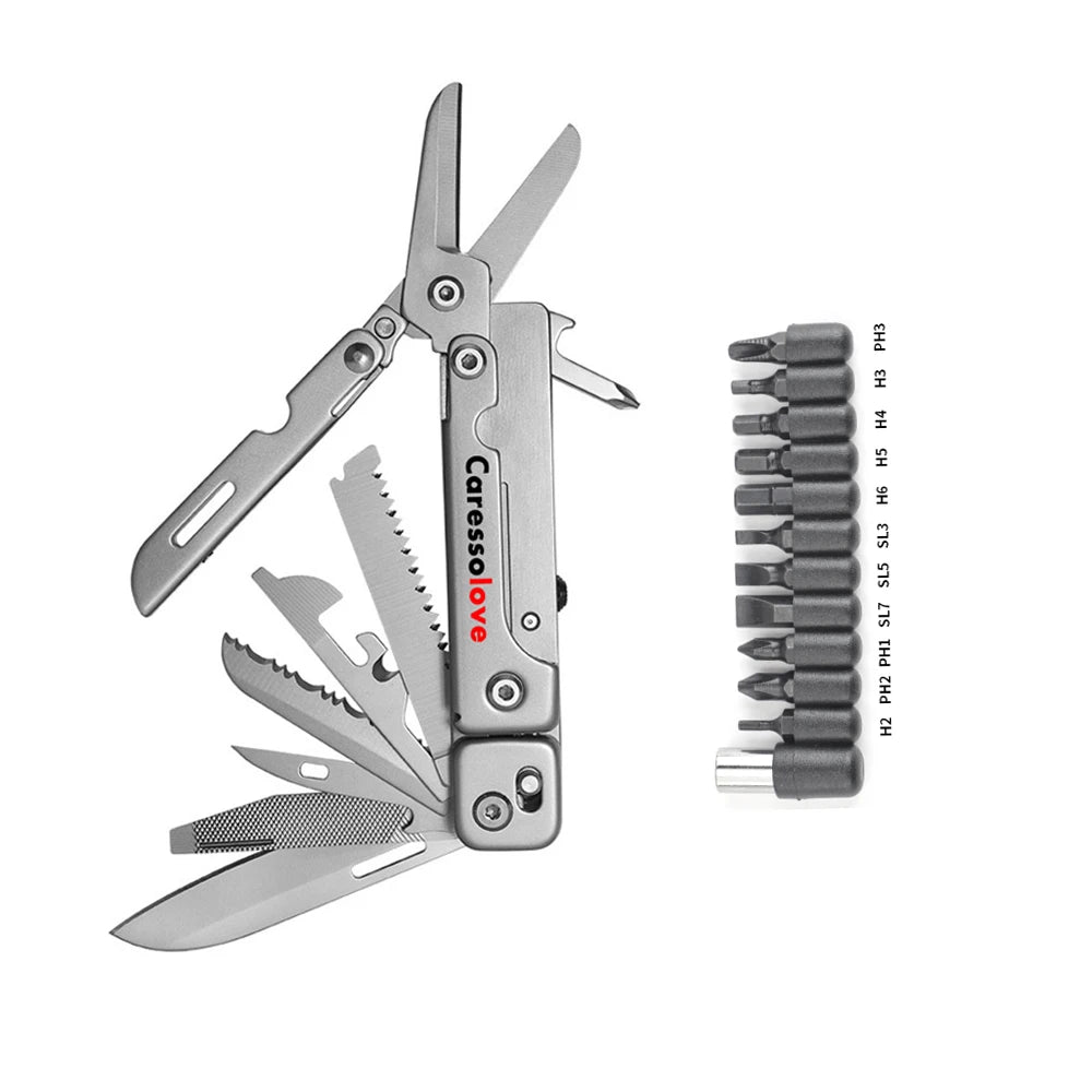 Combination Multitool Folding Knife