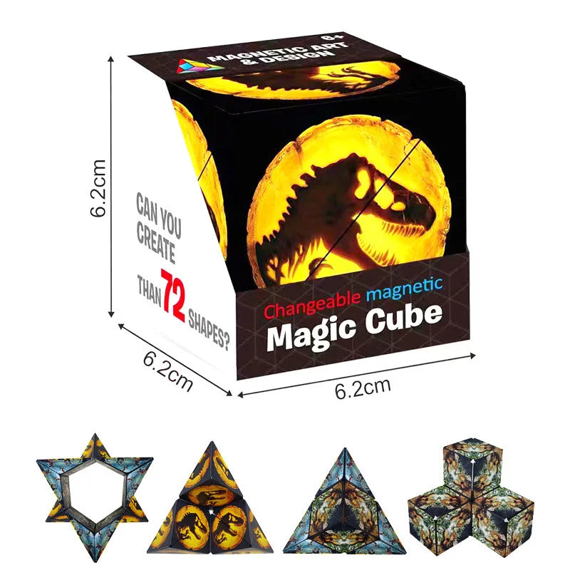 Variety Geometric Changeable Magnetic Magic Cube
 Anti Stress 3D Hand Flip Puzzle Cube
 Kids Stress Reliever Fidget Toy