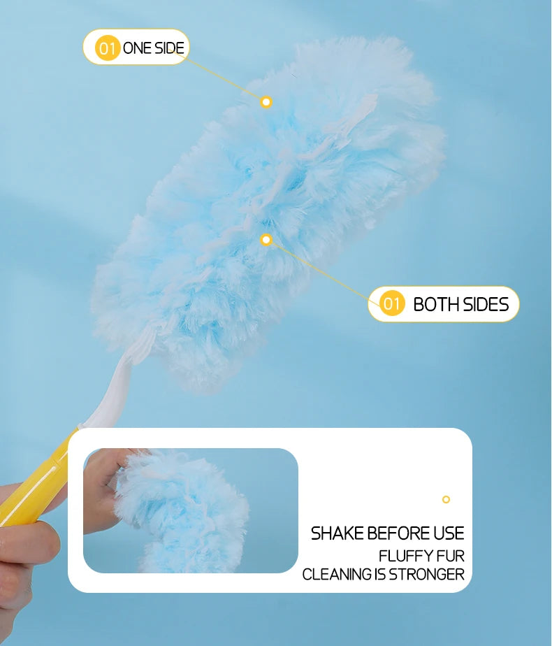 Double sided 360 ° electrostatic dust duster is used for large-scale cleaning of dust