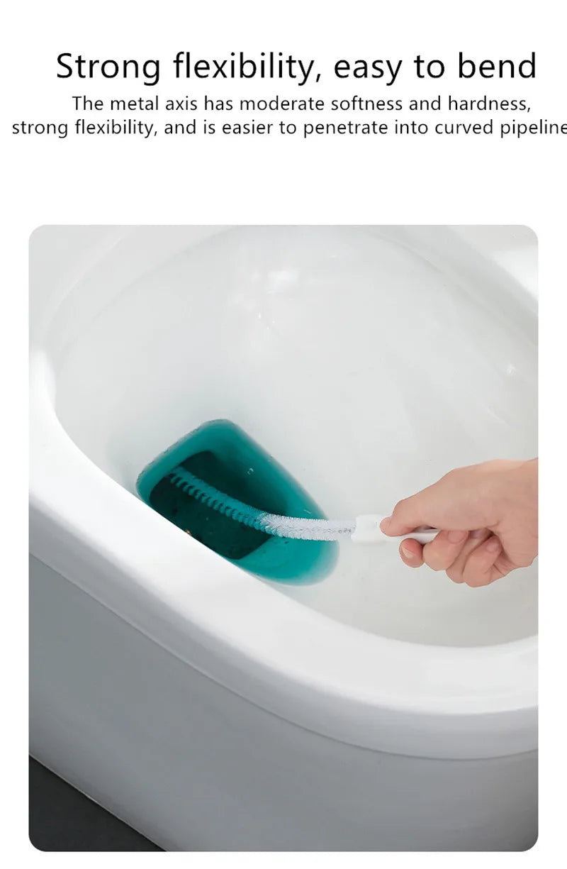 Pipe Dredging Brush Long Clean Kitchen Bathroom