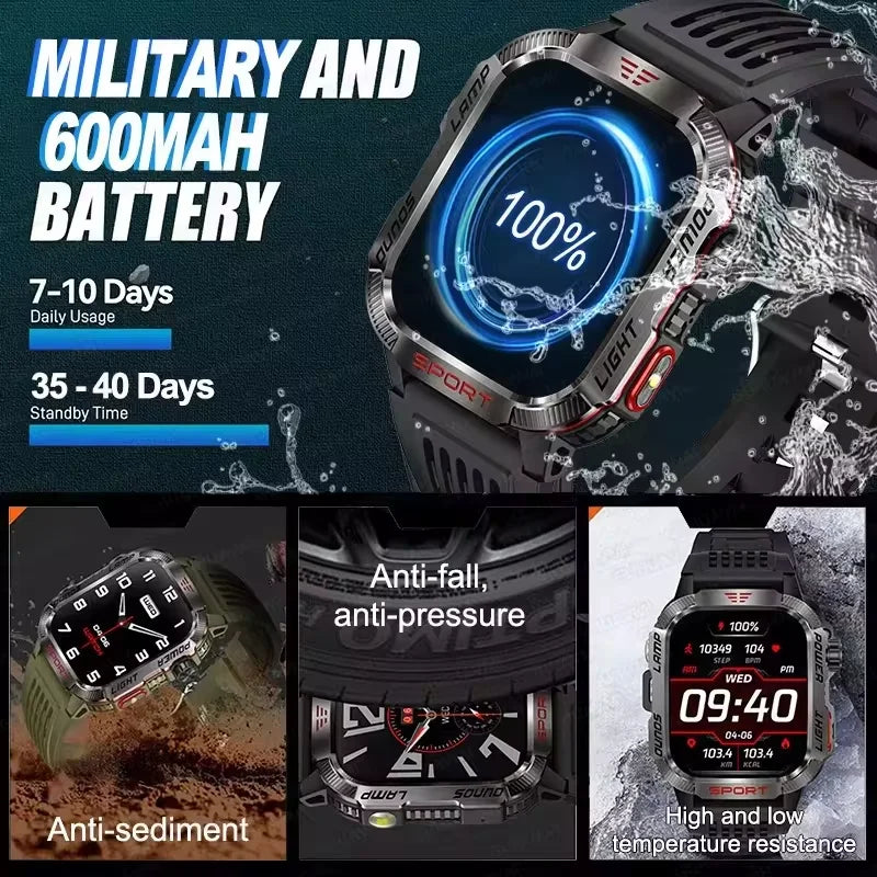 Military Outdoor Sport Smart Watch