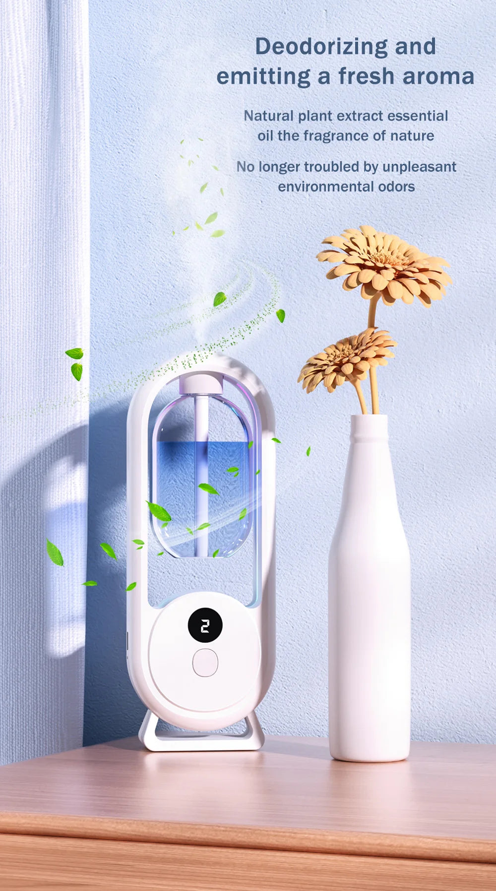 Rechargeable 5-mode aromatic diffuser