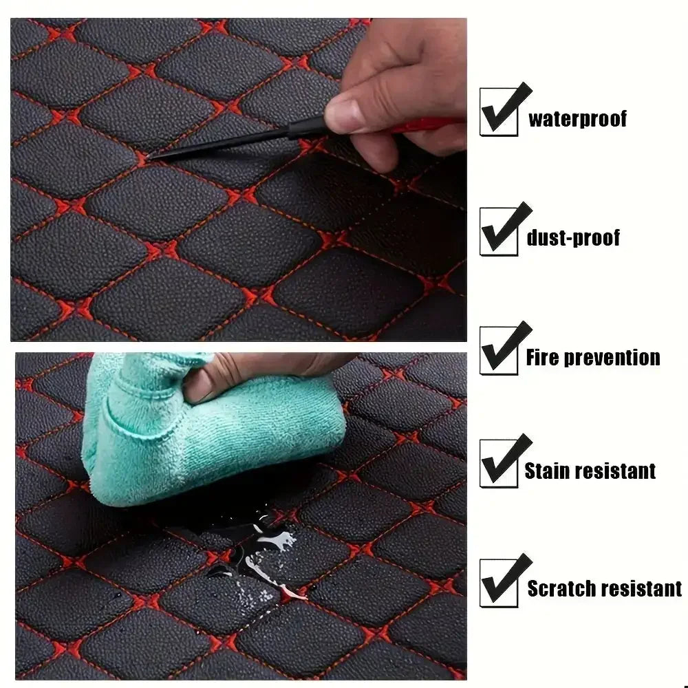 Waterproof Leather Car Floor Mats 5 pcs