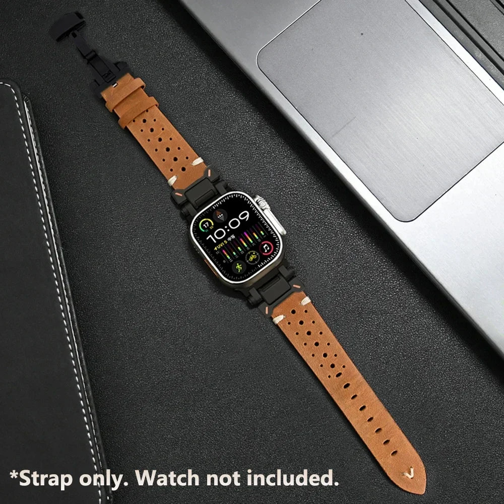 Luxury Leather Band for Apple Watch