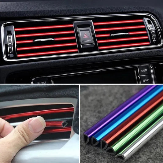 10 Pcs 20cm Car Air Conditioner Outlet Decorative U Shape