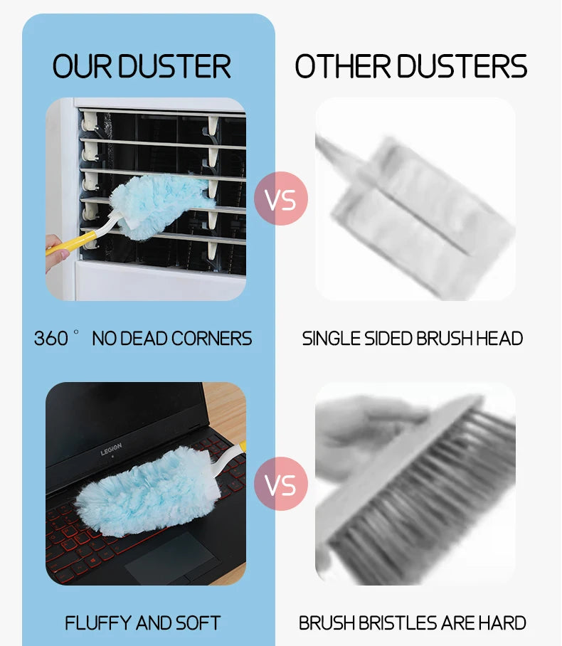 Double sided 360 ° electrostatic dust duster is used for large-scale cleaning of dust