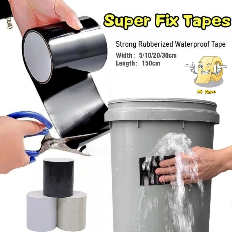 New Black Super Strong Waterproof Tape