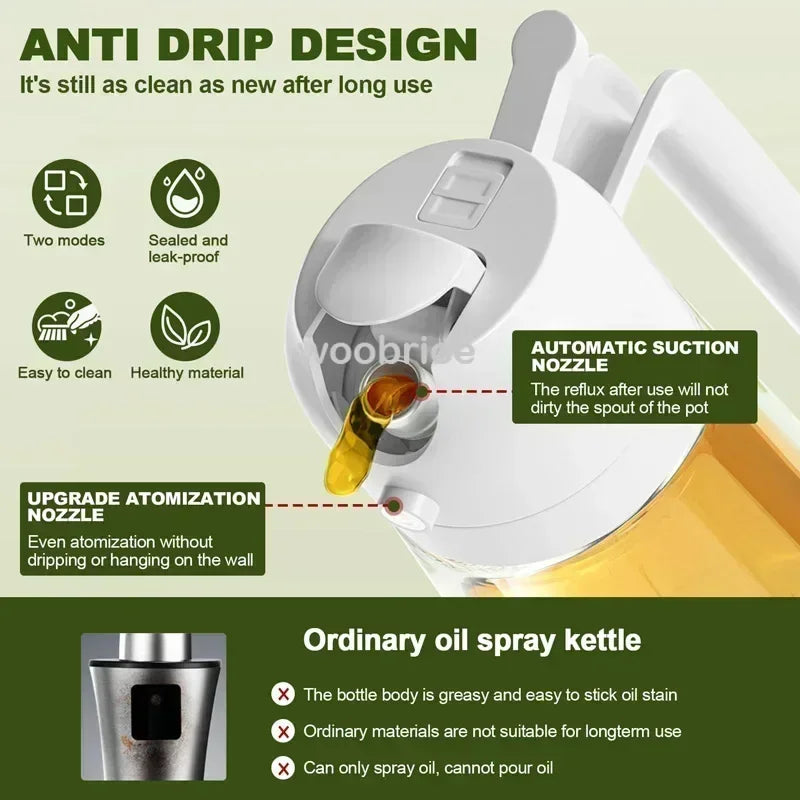 500ml 2 in 1 Spray Oil Dispenser Olive Oil Spray