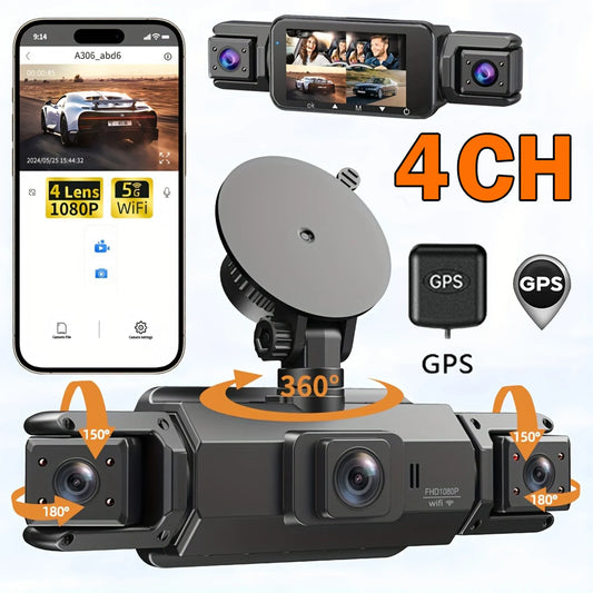 Car Dash Cam with GPS Night Vision