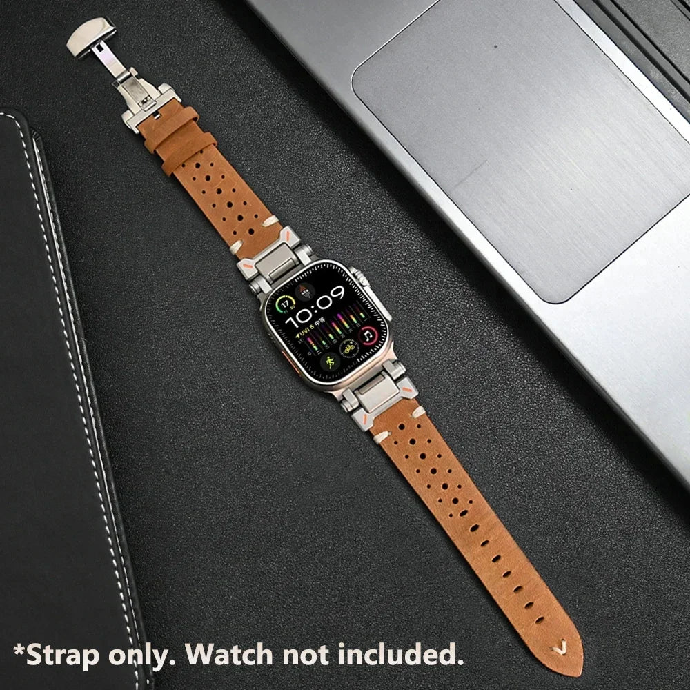 Luxury Leather Band for Apple Watch