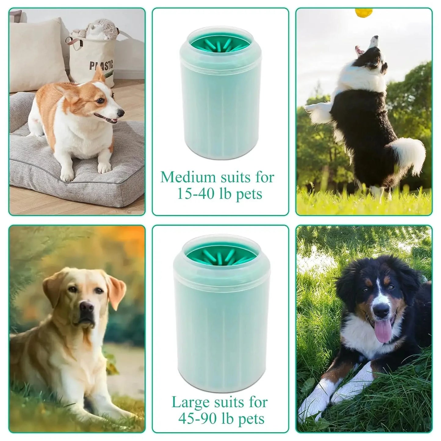 Soft Silicone Material Pet Foot Wash Cup