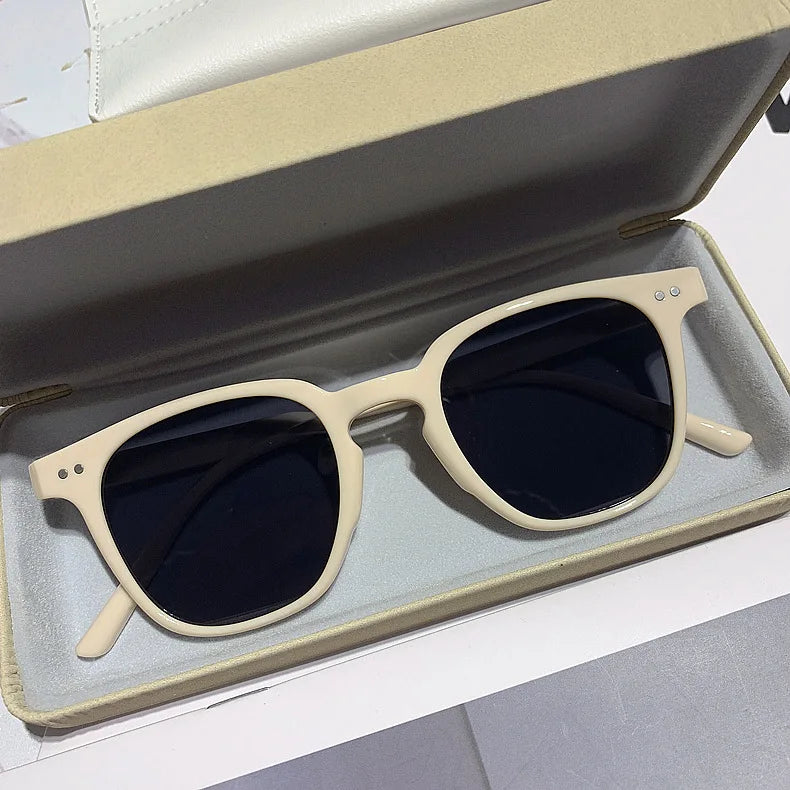 Vintage Square Sunglasses Women Men Luxury Brand