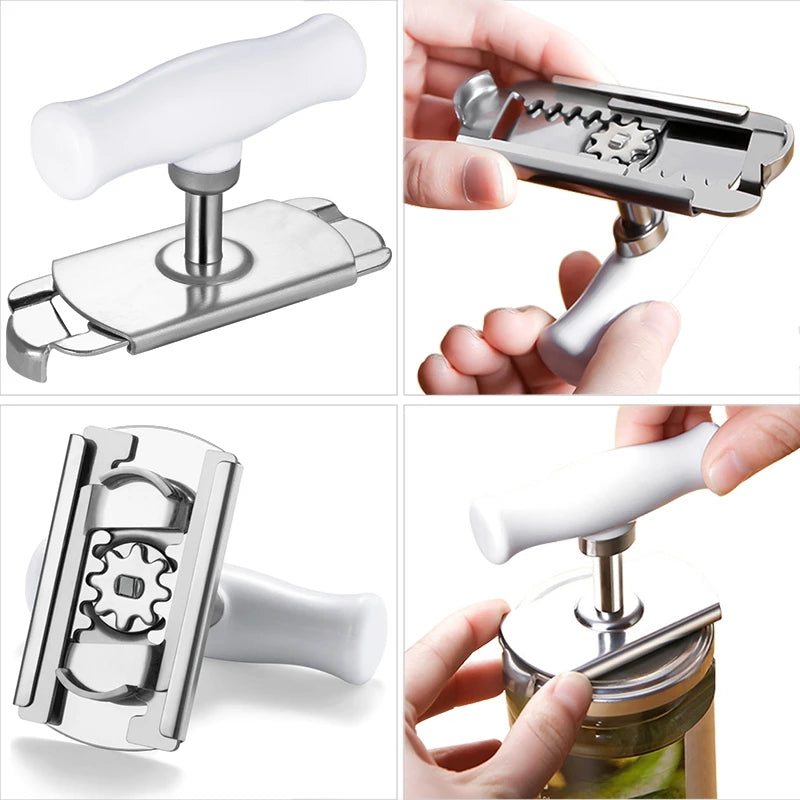 Multi-function Bottle Cap Opener Stainless Steel Adjustable