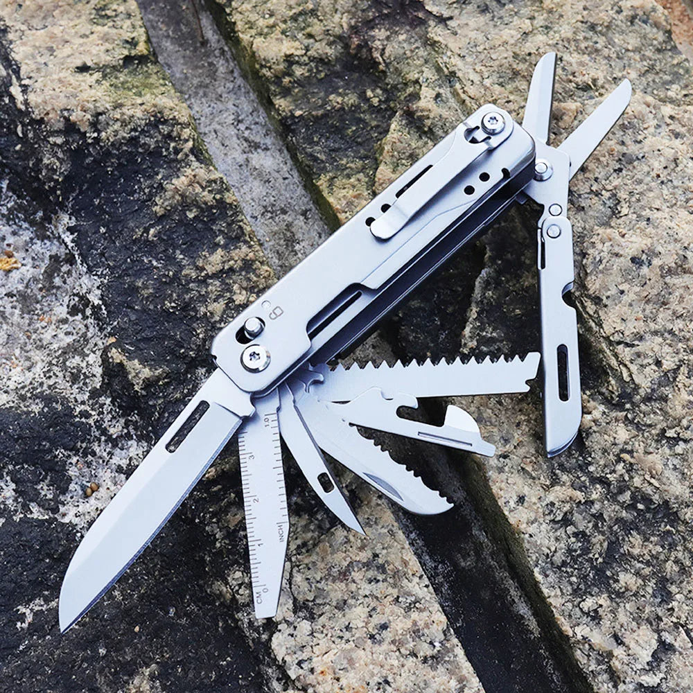 Combination Multitool Folding Knife