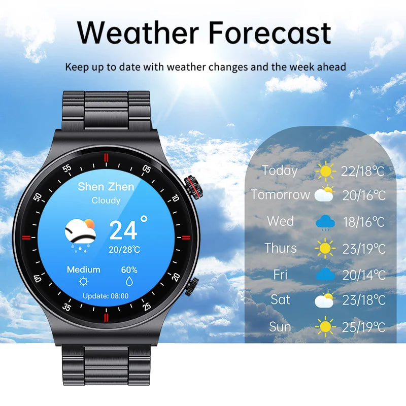 LIGE 1.39inch HD Bluetooth Call Smart Watch