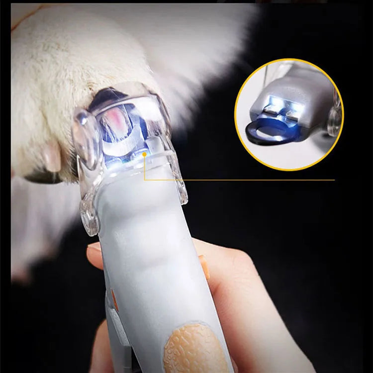 Professional Pet Nail Clipper Scissors With LED Light