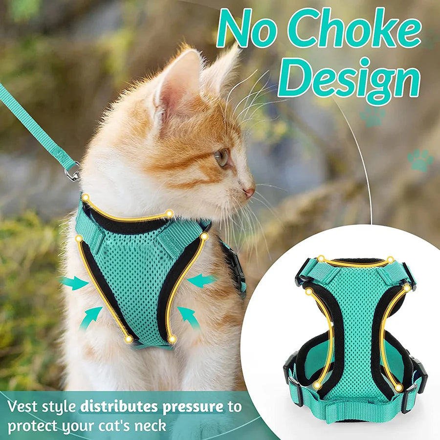 Cat Harness and Leash for Walking,