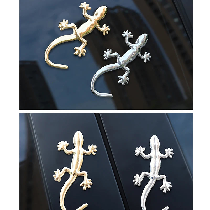 Car Sticker Gecko Lizard Decal 3D Plastic