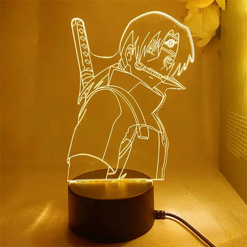 Anime Naruto Action Figures Night Light