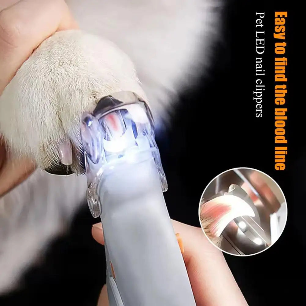 Pet Nail Clippers With Led Luminous Light