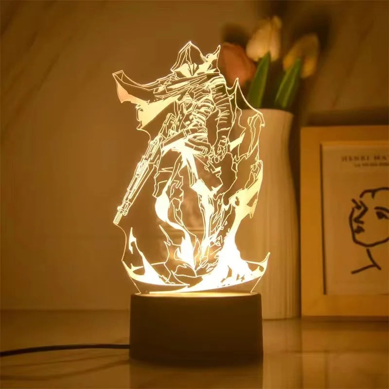 Valorant Figure 3D LED Night Lamp