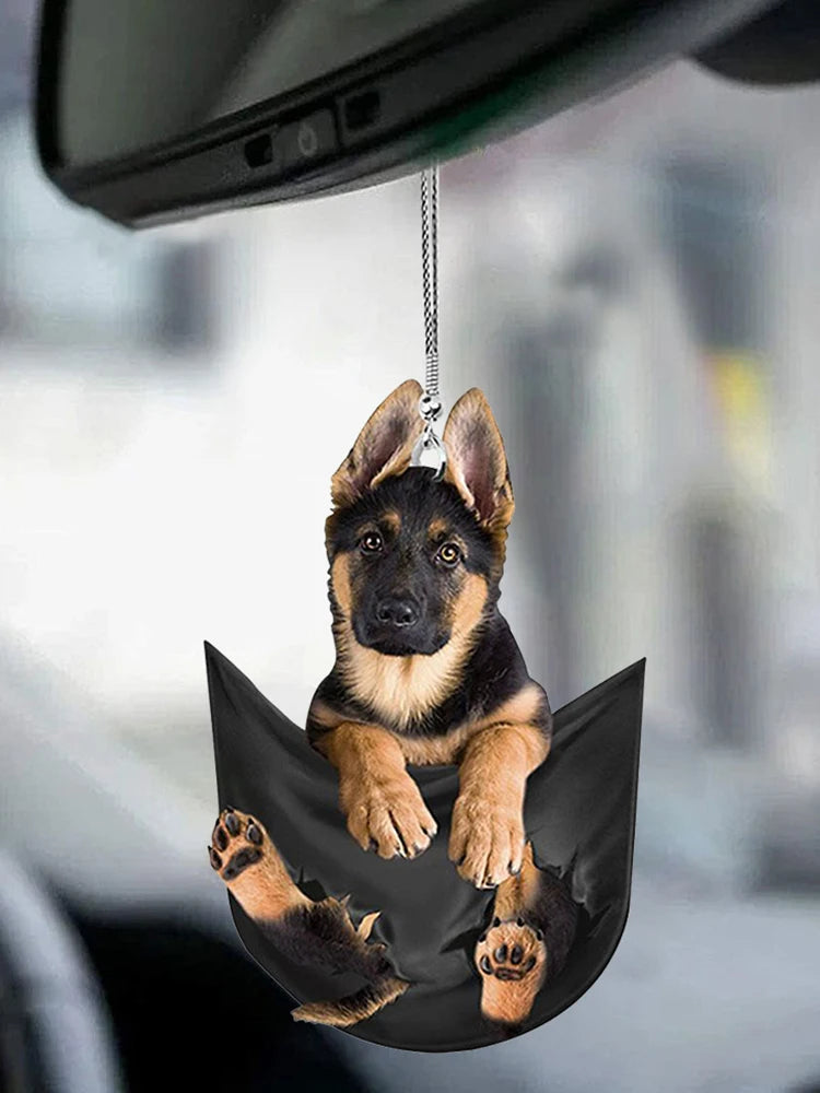 Car Pendant Practical Interior Ornament Hanging Mini Puppy Shape